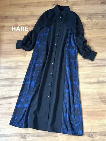 HARE 시어 가라 절개 원피스 포멀 드레스 모드