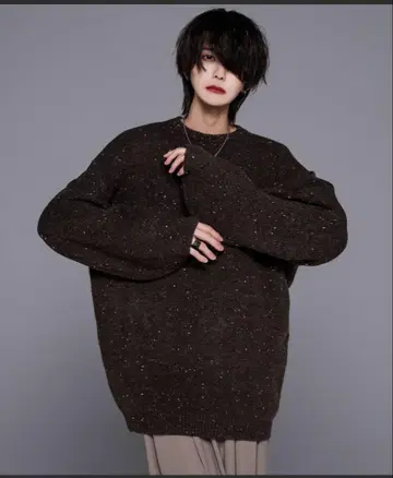 ADRER 다크 브라운 최고급 폭신폭신 니트