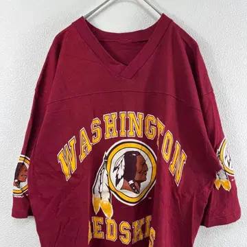 90년대 NFL 레드스킨스 티셔츠 칼리지 풋볼 티셔츠