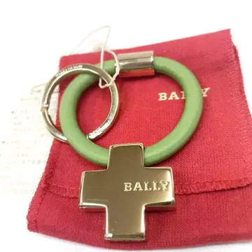 새상품 발리 참 키링 골드 금장 장식 키케이스 BALLY