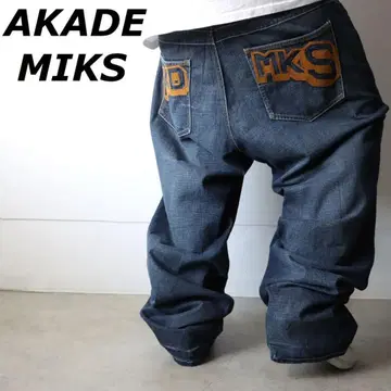 아카데미쿠스 AKADEMIKS 백 로고 자수 데님 42