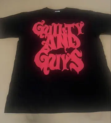 guiltyguys 티셔츠 사이즈 M 블랙 레드