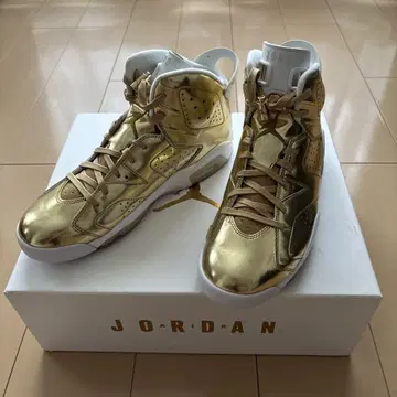JORDAN 6 골드 신발 초레어!