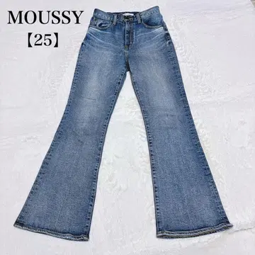MOUSSY 마우지 데님 플레어 데님 스트레치 하이 웨스트 25