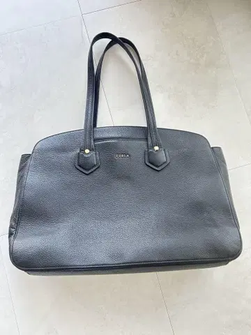 훌라 블랙 가죽 비즈니스 백