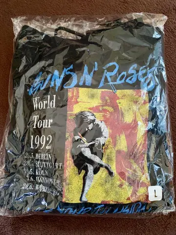 GUNS N' ROSES 1992 투어 후드티 L 사이즈