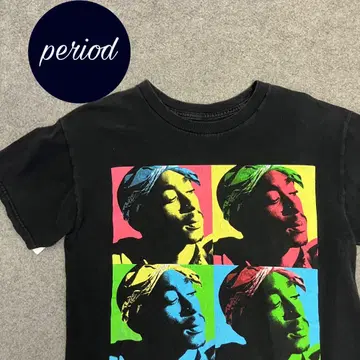 P2139 2PAC TUPAC 랩 티셔츠 앤디 워홀 스트릿