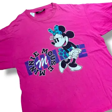 디즈니 USA제 미니 L/XL 핑크 티셔츠