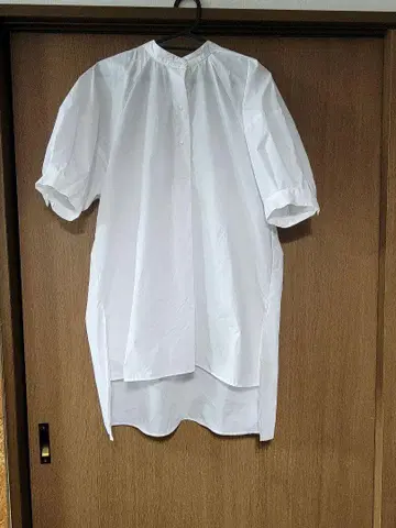 플레인 피플 반팔 블라우스 화이트