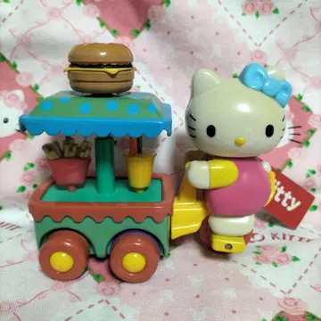 산리오 헬로키티 햄버거 샵 풀백카 레어 레트로