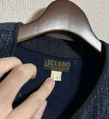 JELADO 젤라드 인디고 염색 비치 크로스 워크 베스트
