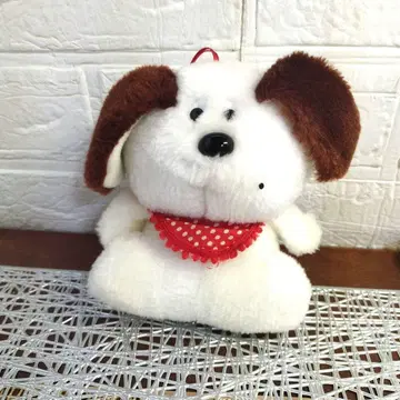 쇼와 레트로 개 봉제 인형 끈 포함 봉제 인형