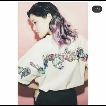 leftalone 레프트 얼론 유니섹스 티셔츠 핑크 M 사이즈