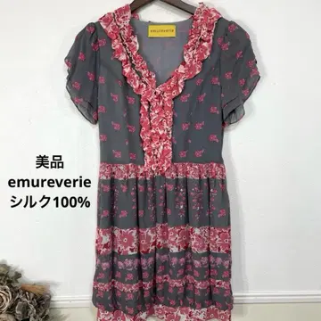 새상품급 emureverie 실크 100% 원피스