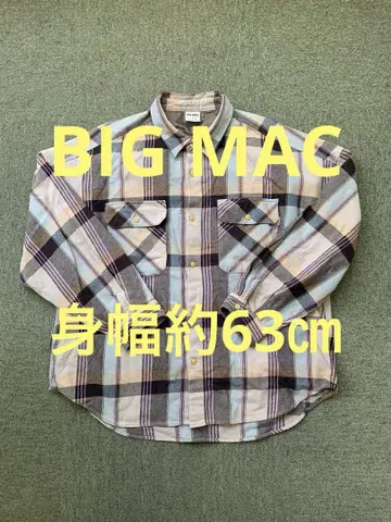 빅맥 BIG MAC 플란넬 셔츠 버튼 셔츠 셔츠