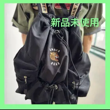 AMBERROAR 블랙 럭색/백팩 호랑이 시마무라 앰버로아
