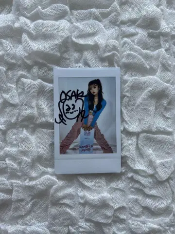오사키 일기 친필 사인 폴라로이드