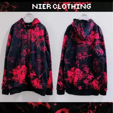 NieR 피안꽃 속기모 후드티