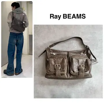 컨디션 최상 Ray 빔즈 더블 포켓 숄더백 y2k 아카이브