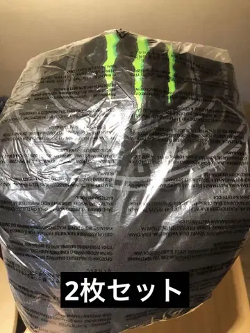 2장 세트 Monster Energy 블랙 V넥 티셔츠 L 사이즈