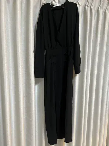 블랙 롱 원피스 긴팔