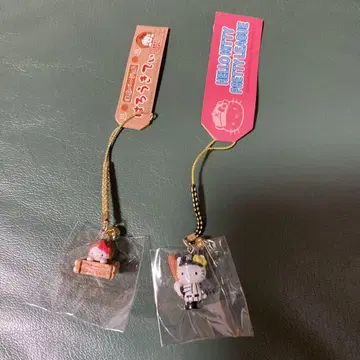 지역 특산품 키티 스트랩 2개 세트