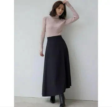 anuans 비대칭 레이어드 스커트 S