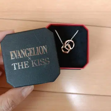 EVANGELION x THE KISS 실버 목걸이