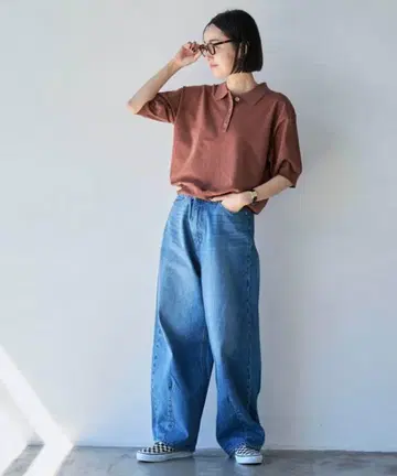 coen 커브 데님 팬츠 M