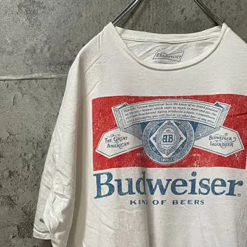 Budweiser 왕도 기업 로고 맥주 오버 티셔츠