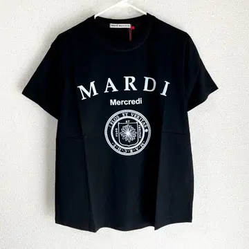 MARDI Mercredi 블랙 티셔츠