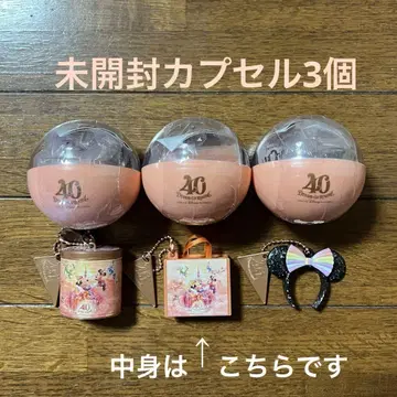 디즈니 리조트 40주년 캡슐 토이 3개 세트