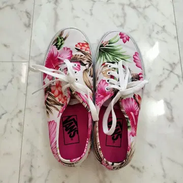 Vans 플라워 프린트 스니커즈 24cm 미사용 새상품