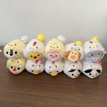 쯔무쯔무 봉제 인형 닭 세트