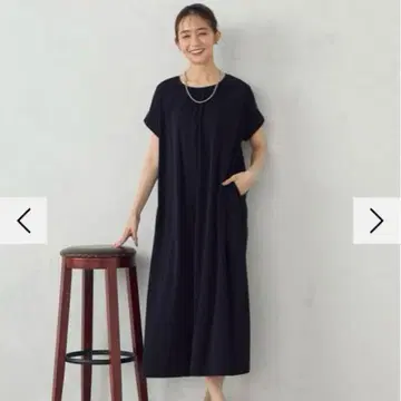 시착만 한 상품 네이비 컴시즘 개더 원피스