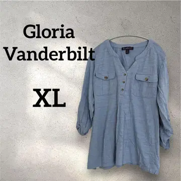 Gloria Vanderbilt [XL] 긴팔 상의 라이트 블루