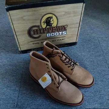 Chippewa 스웨이드 하이컷 부츠 베이지