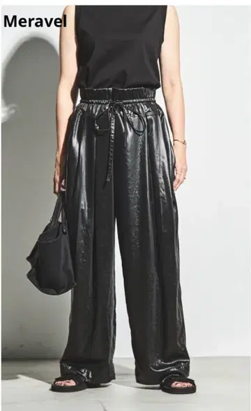 Meravel Gleam Comfort Pants 새틴 팬츠