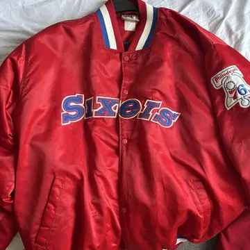 필라델피아 76ers 새틴 자켓