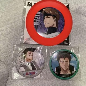 BLEACH 네이비 나염 소우스케 캔뱃지