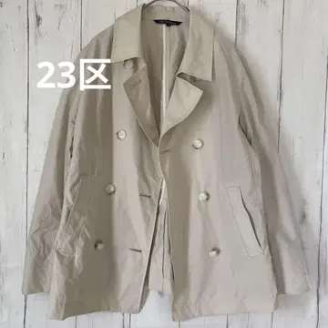 23구 봄/여름 더블 자켓/경량/화이트 베이지/38