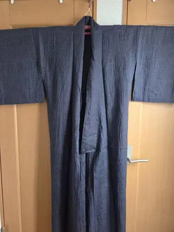 쿠루리 린넨 양류 오미 지미 네이비 컬러 S 사이즈