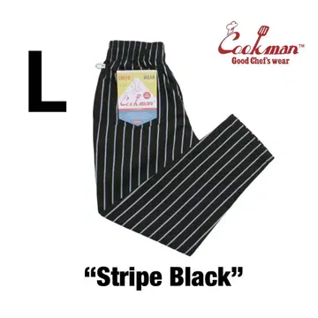 Cookman Chef Pants 셰프 팬츠 쿠쿠맨 스트라이프 블랙