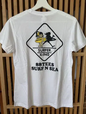 88TEES 서핑&씨 콜라보 티셔츠 L 사이즈 화이트 새상품