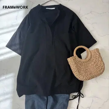 FRAMeWORK 프레임워크 시어서커 드로스트 셔츠