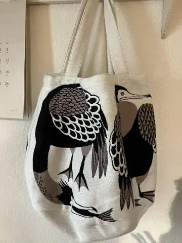 미사용 가마우지 백 새 패턴 면 100