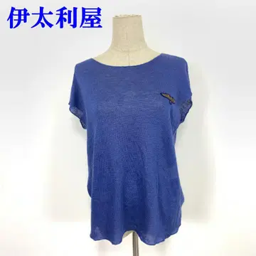 이타리야 이타리야 티셔츠 블루 린넨 트리아세테이트 9 C3610