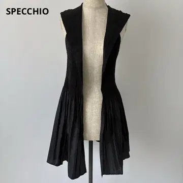 스페치오 SPECCHIO 플리츠 베스트 블랙 40 사이즈