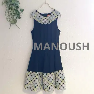 MANOUSH 마누쉬 루쉬 레이스 원피스 프릴 실크 플레어