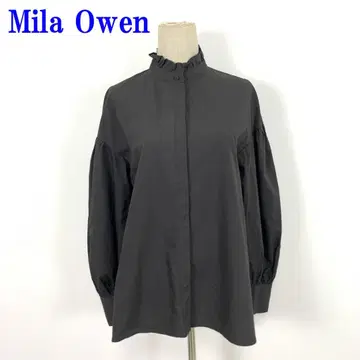 미라 오웬 긴팔 블라우스 브라운 코튼 셀룰로오스 0 C3615